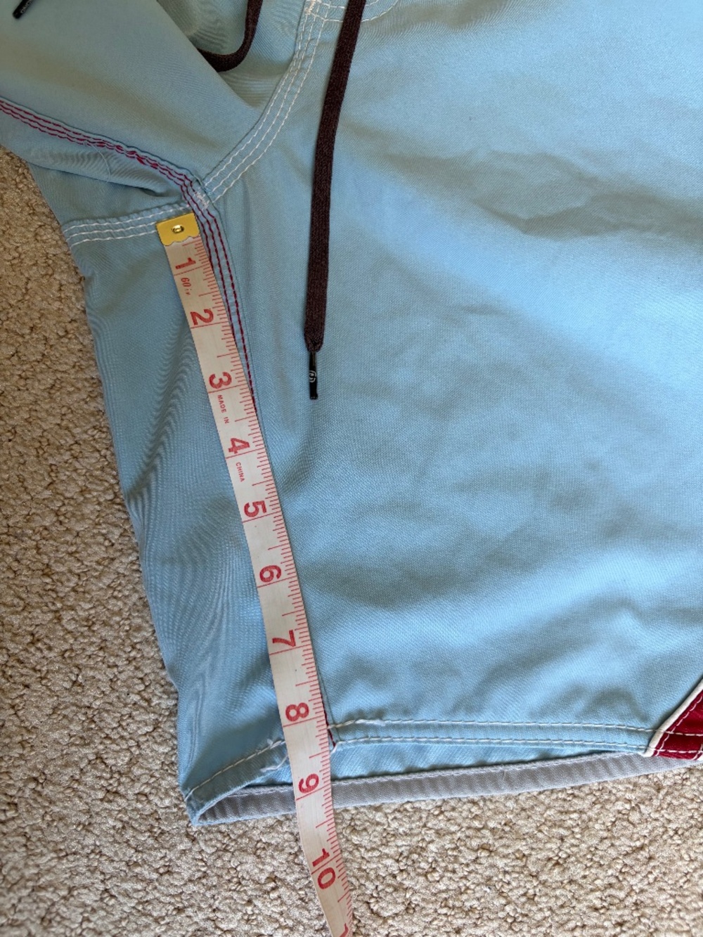 Vintage Billabong Andy Irons surf shorts 33 blue, red, black - Picture 9 of 16